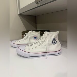 Converse mens White High-Top Sneakers